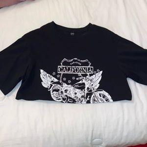 Black & White Crop Top